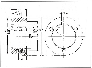 Staalhubs voor Gespleten Spitse Ringen HG1 HH1 HCH1 HP1 HCP1 HP2 HB1 HB2 HQ1 HCQ1 HQ2 HR1 HR2 HS1 HS2 HU0 HU1 HU2 HW1