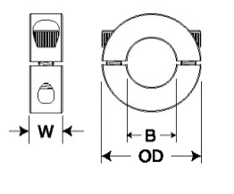 Schachtkragen die Kragen met 2 spletensp-3 SP4 SP-5 SP-6 SP-7 SP-8 SP-9 SP-10 SP-11 SP-12 SP-13 SP-14 SP-15 vastklemmen