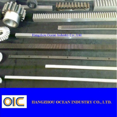 Zwarte oxide DIN 6 Standard Precision 1M Module Rack Gears met een capaciteit van 30000 eenheden leverancier